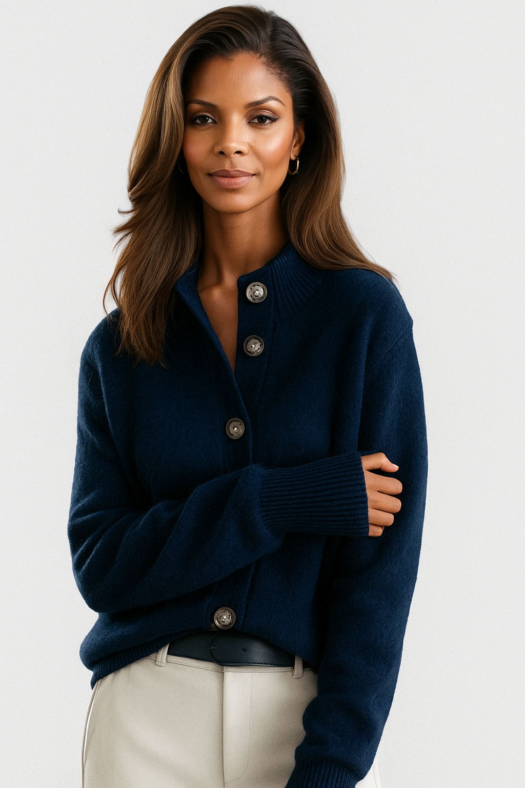 Sofia™ – Soft Button Cashmere Cardigan