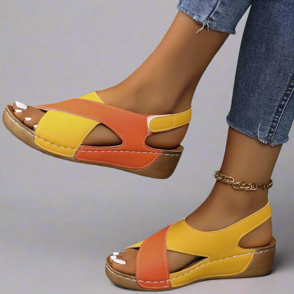 Ada | Colorblock Slingback Sandals