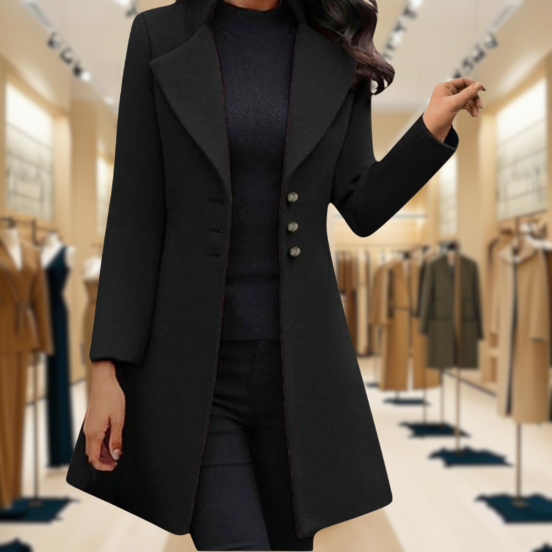 Venzi – Elegant coat with long sleeves
