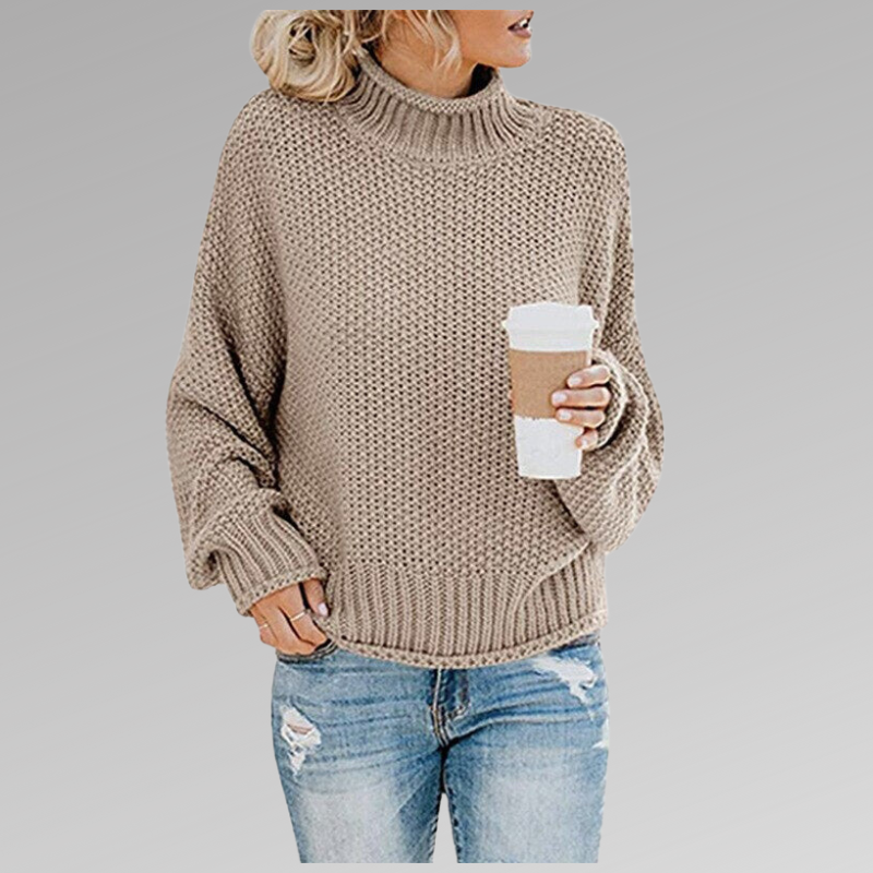 Lucille | Pullover with High Collar