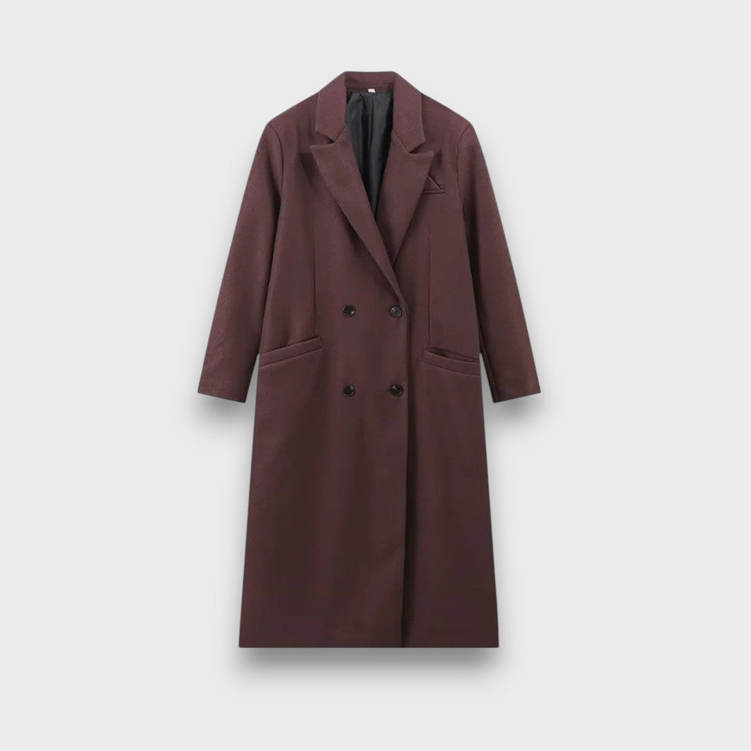 Oslaine – Maximalist wool coat with a masculine silhouette