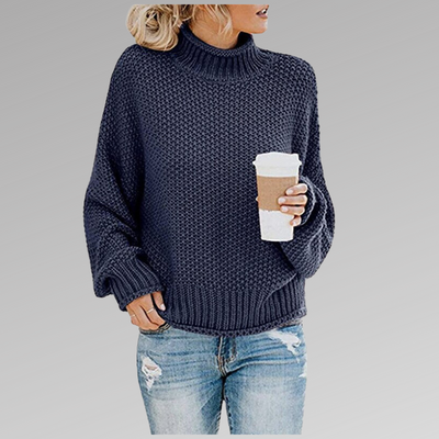 Lucille | Pullover with High Collar