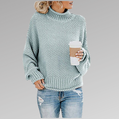 Lucille | Pullover with High Collar