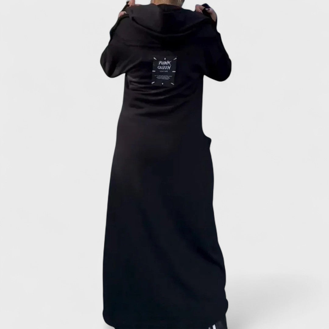 Mana - Long zip-up hoodie in lightweight and breathable fabric