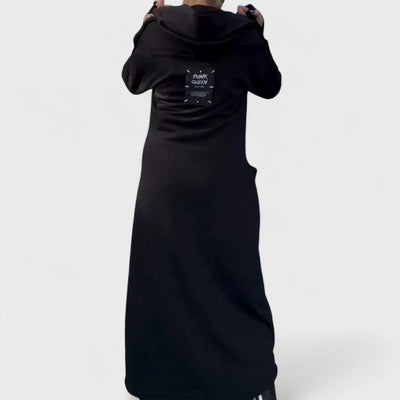 Mana - Long zip-up hoodie in lightweight and breathable fabric