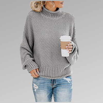 Lucille | Pullover with High Collar