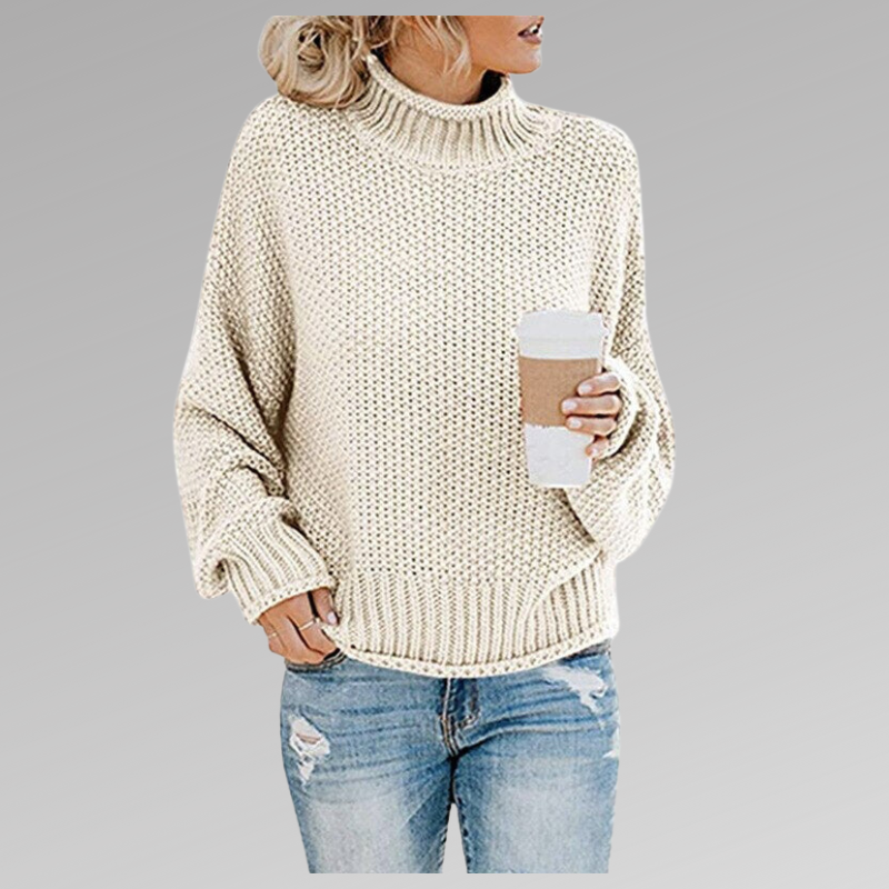 Lucille | Pullover with High Collar