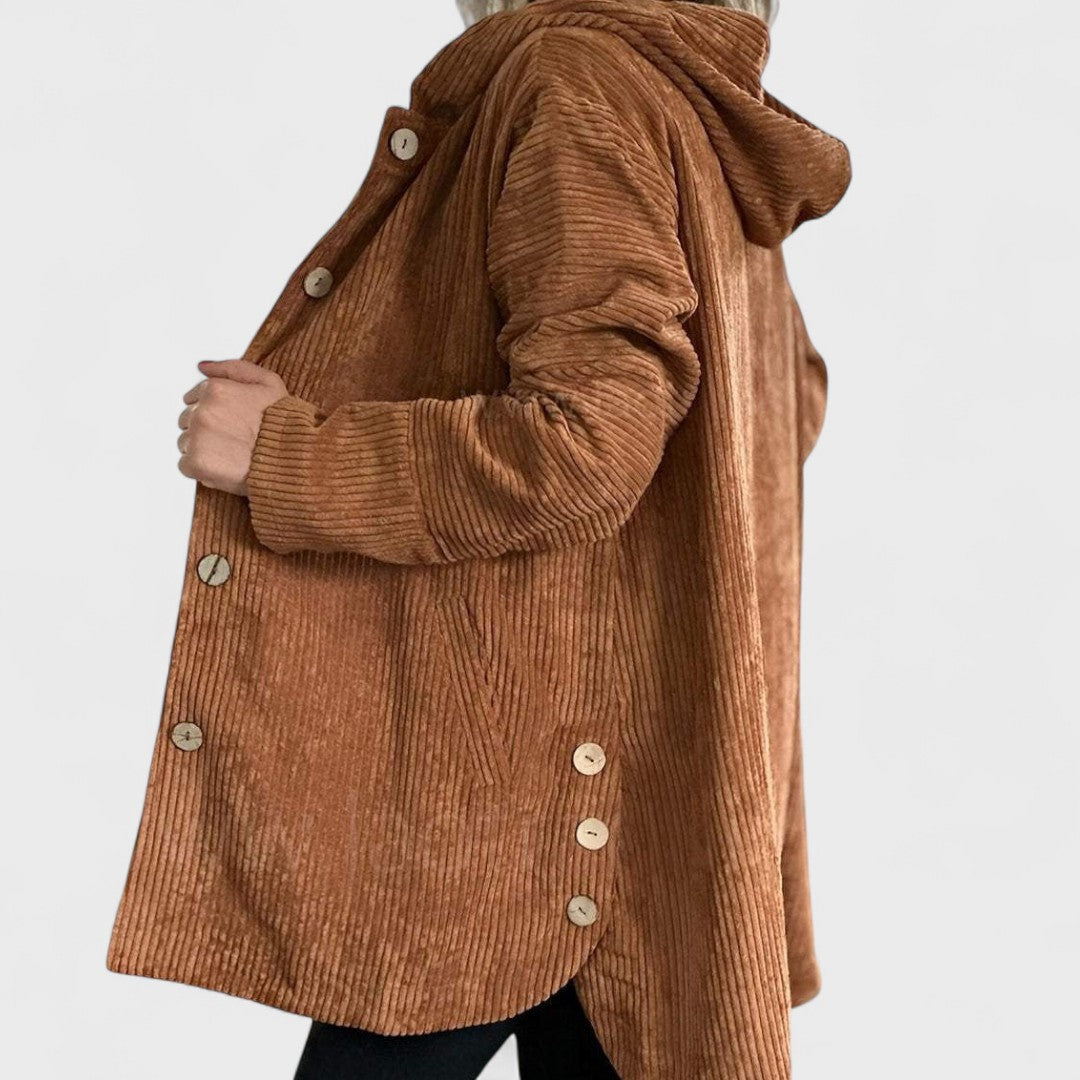 Cordia - Corduroy Hooded Jacket