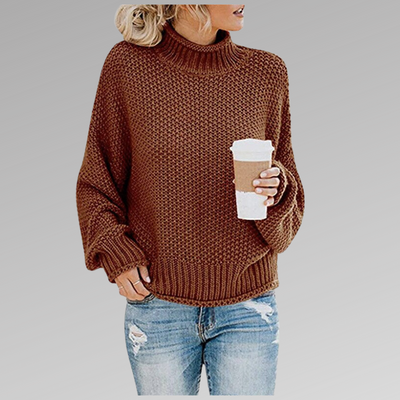 Lucille | Pullover with High Collar