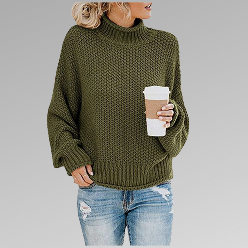 Lucille | Pullover with High Collar