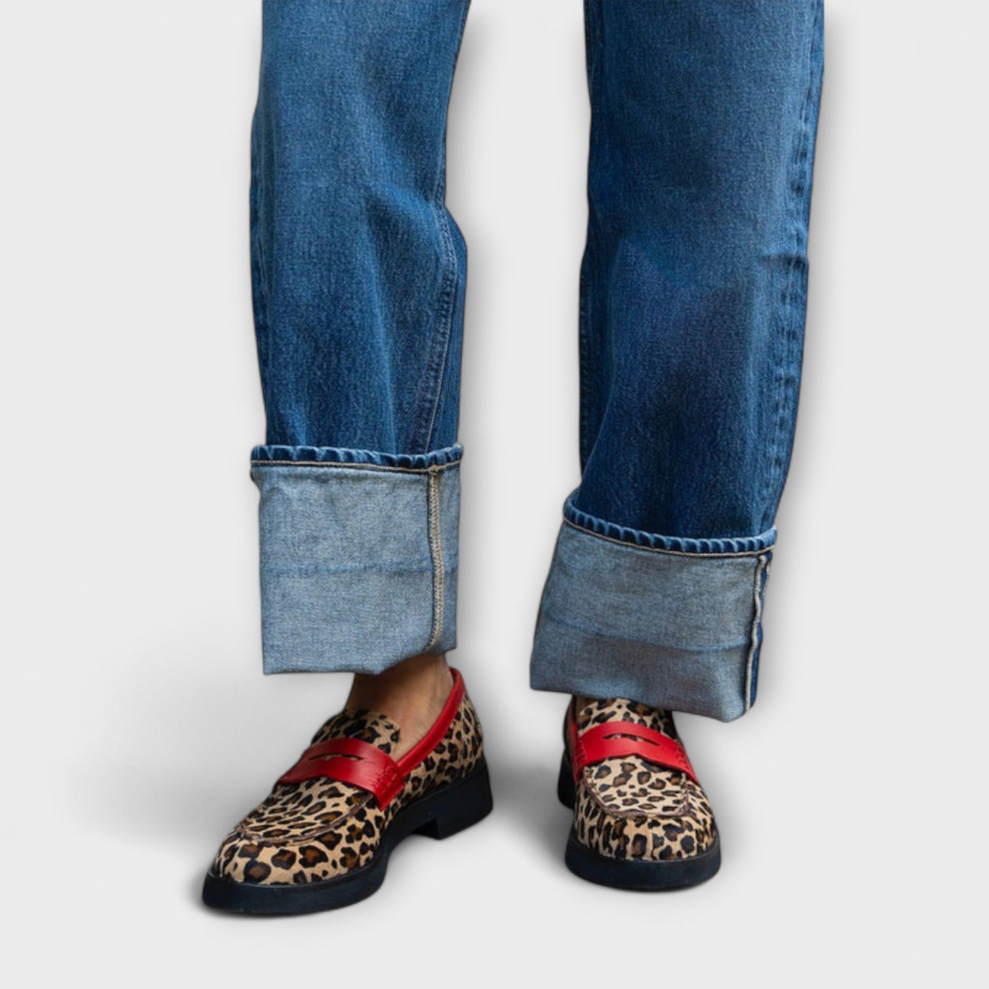 Liora™ | Leopard Print Moccasin with Round Toe