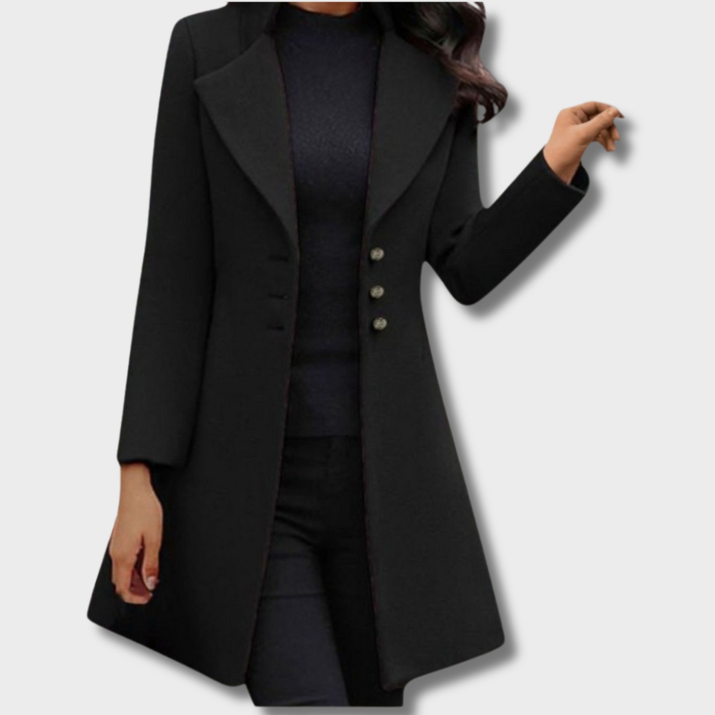 Venzi – Elegant coat with long sleeves