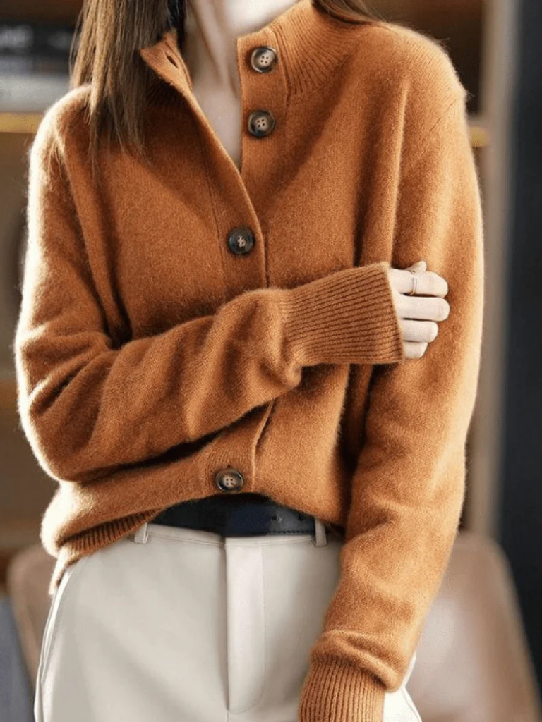 Sofia™ – Soft Button Cashmere Cardigan