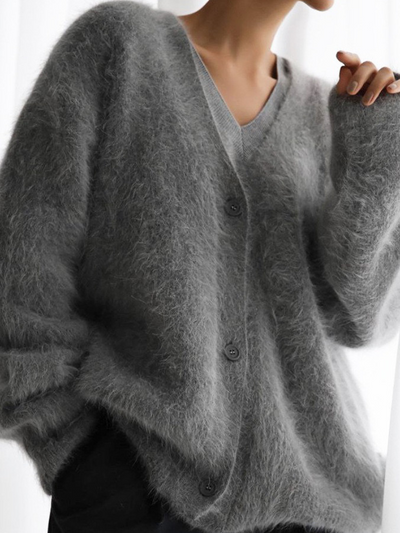 Celeste™ – Luxe Fuzzy Embrace Cardigan