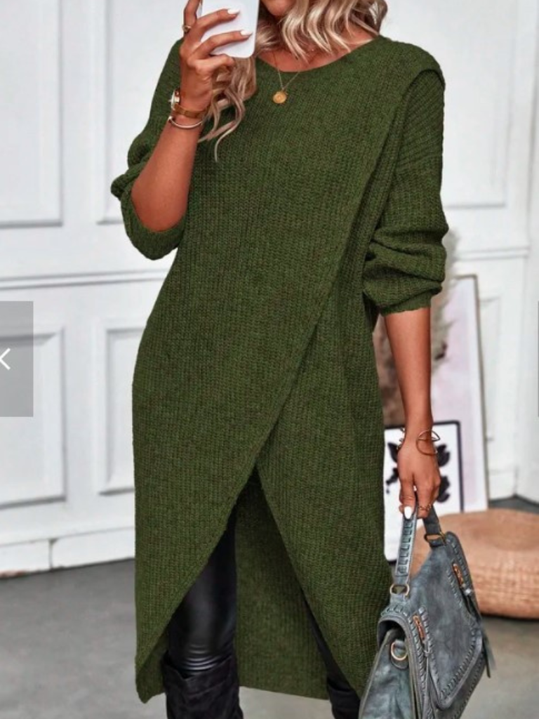 ELLA - WRAP KNIT DRESS