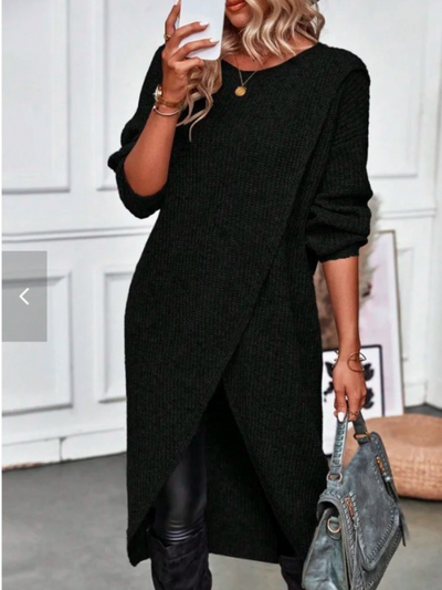 ELLA - WRAP KNIT DRESS