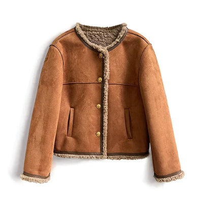 Isabella's Fur Button Jacket