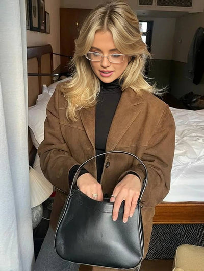 FIORA - Suede Blazer Jacket