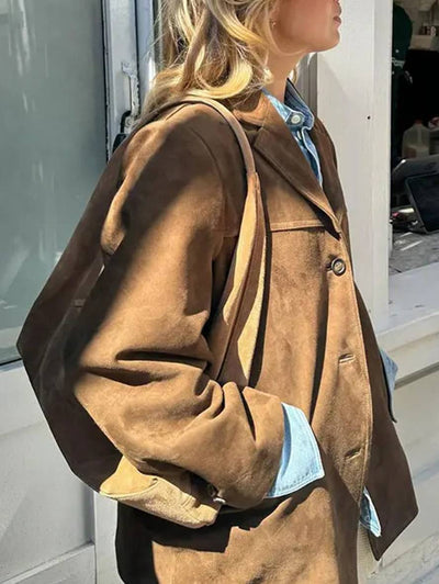 FIORA - Suede Blazer Jacket