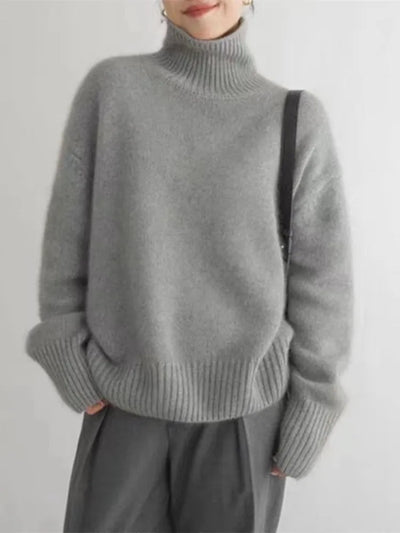 Nora - High Collar Cashmere