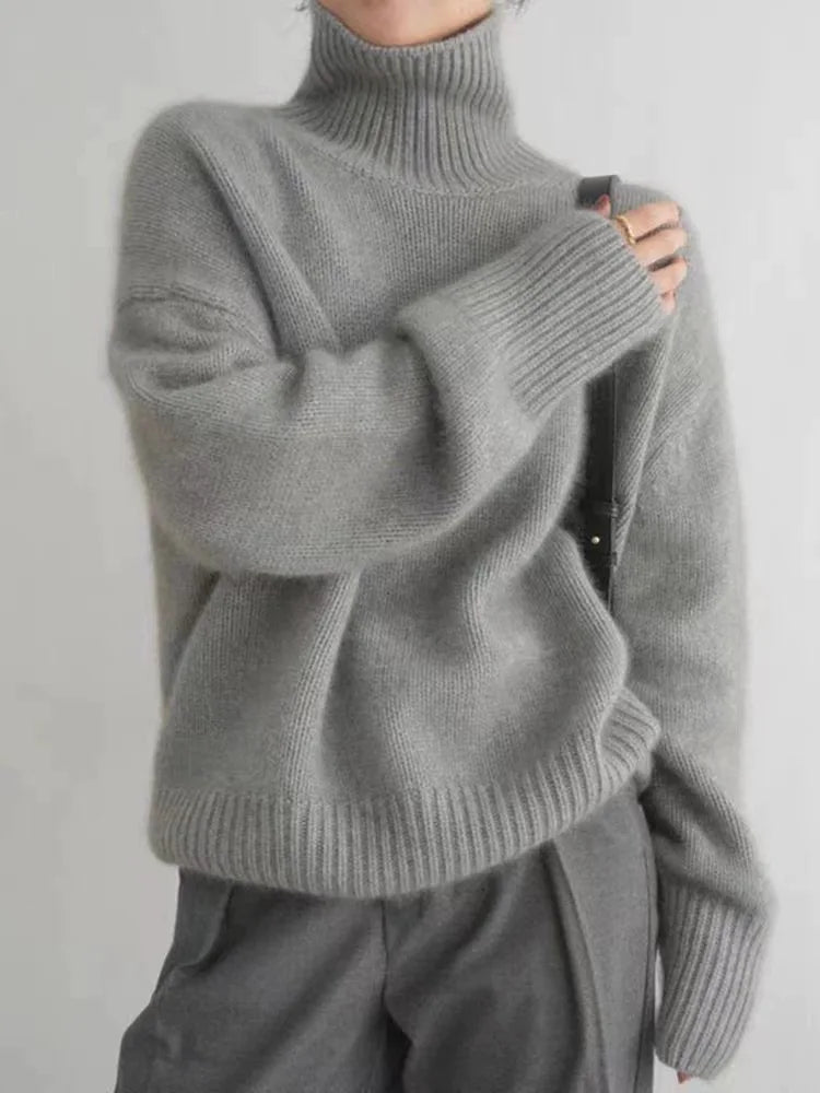 Nora - High Collar Cashmere