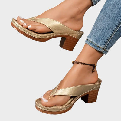 Amelie - Orthopaedic Slippers With Heel