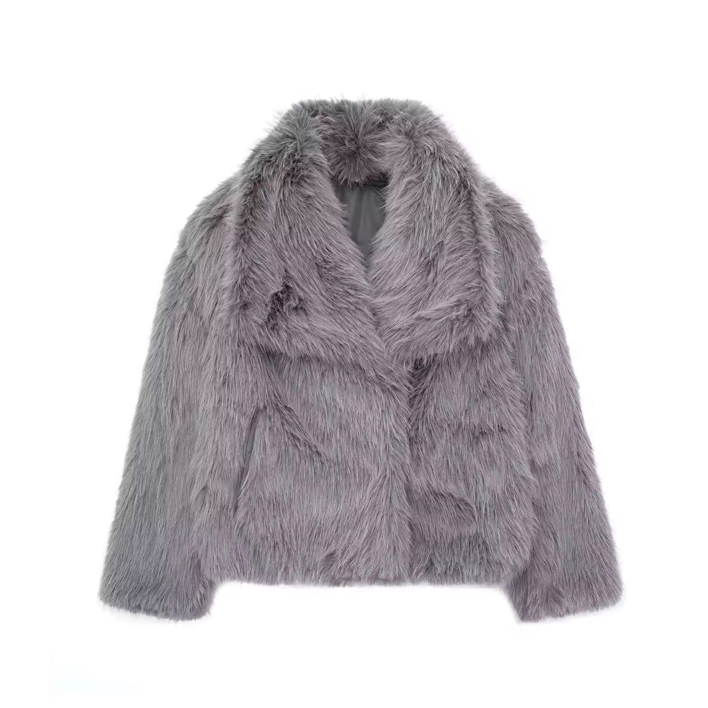FIORA - Faux Fur Effect Puffer Jacket