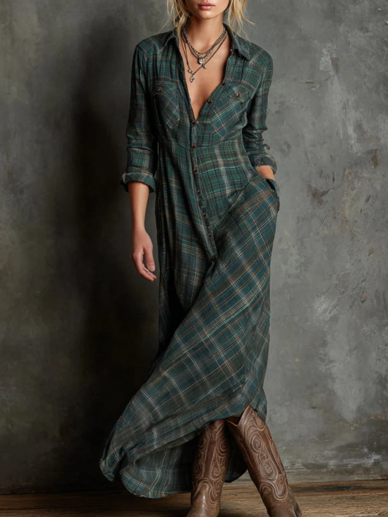 LEAH - MAXI SHIRT DRESS