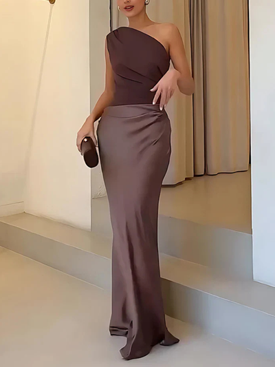SOPHIA - SATIN MAXI DRESS