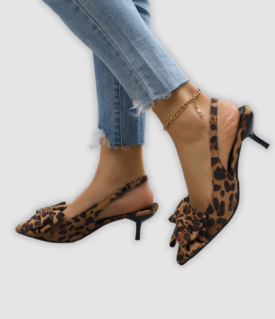 Nira - Elegant Stiletto Sandals with Bow