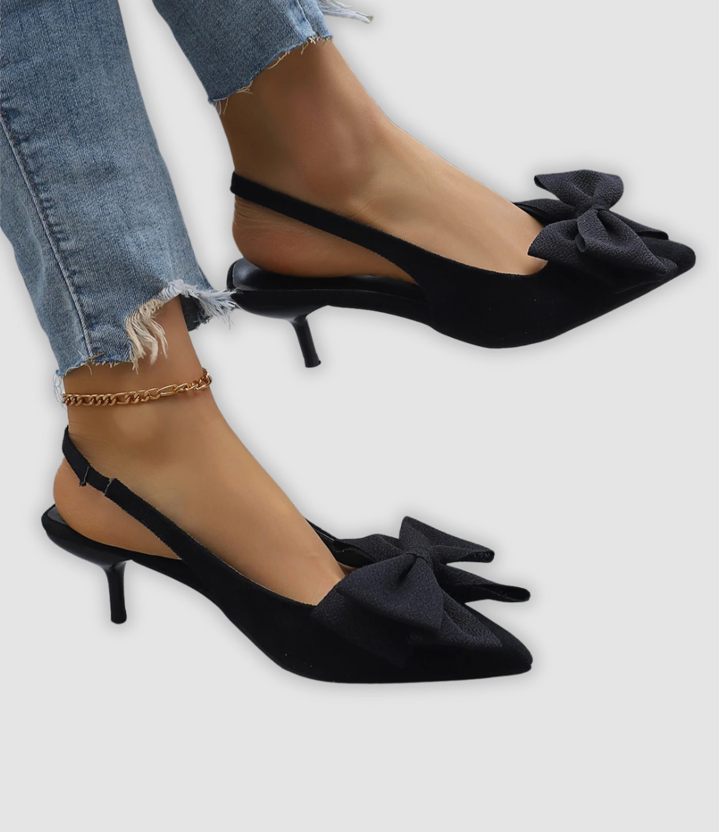 Nira - Elegant Stiletto Sandals with Bow