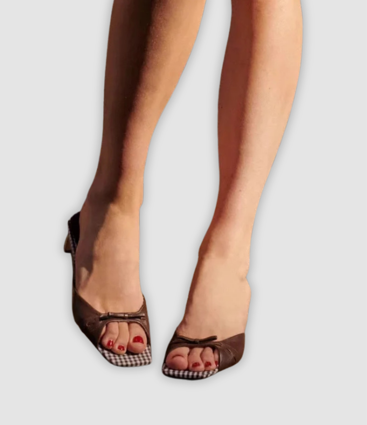 Adiana - Sandals with Leopard Print and Bow