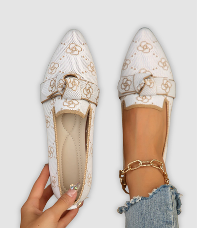 Evelina - Comfortable Mesh Loafers with Bow