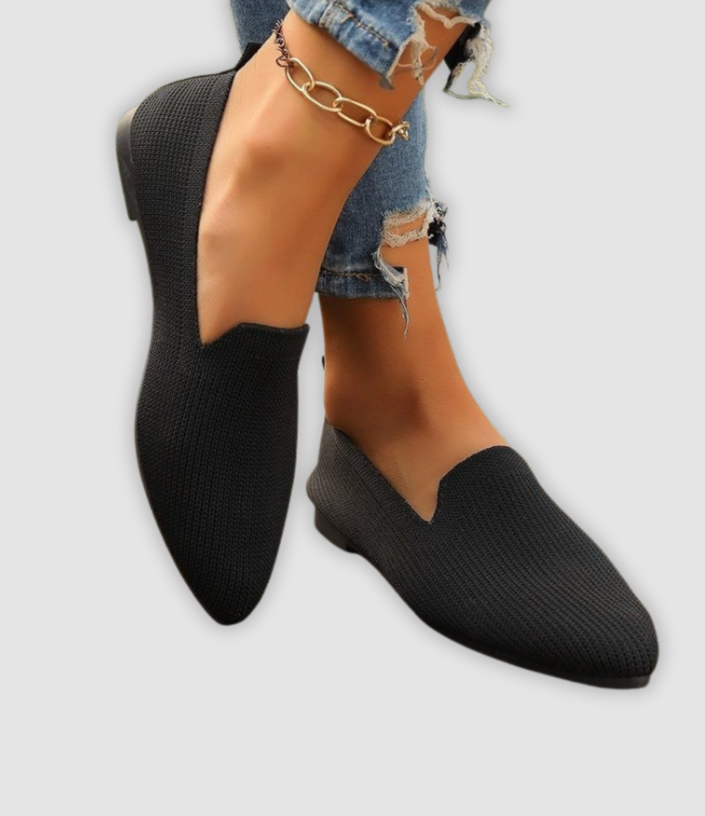 Klara - Breathable Knit Slip-On Loafers