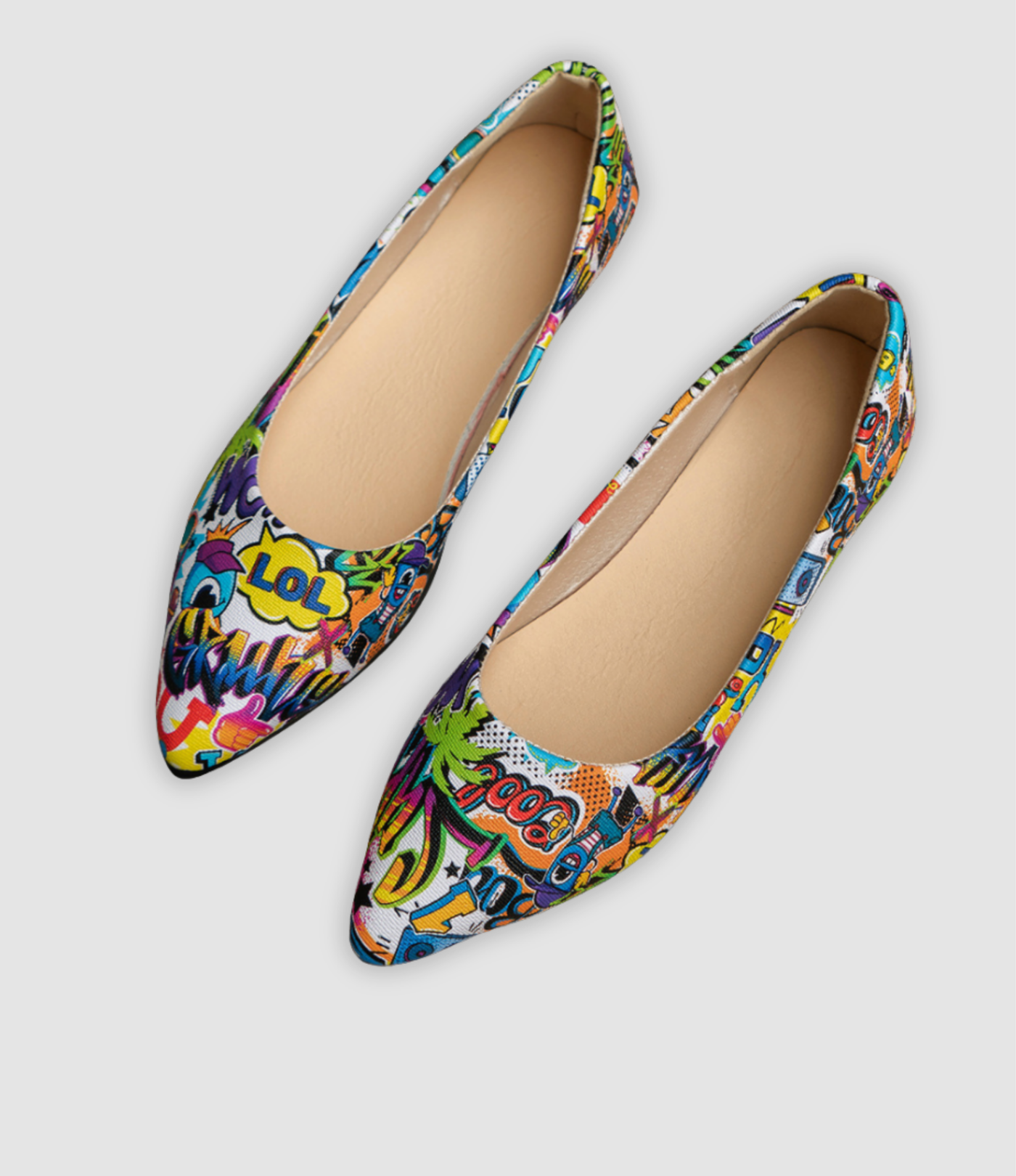 Bianca - Colorful Flat Women's Shoes