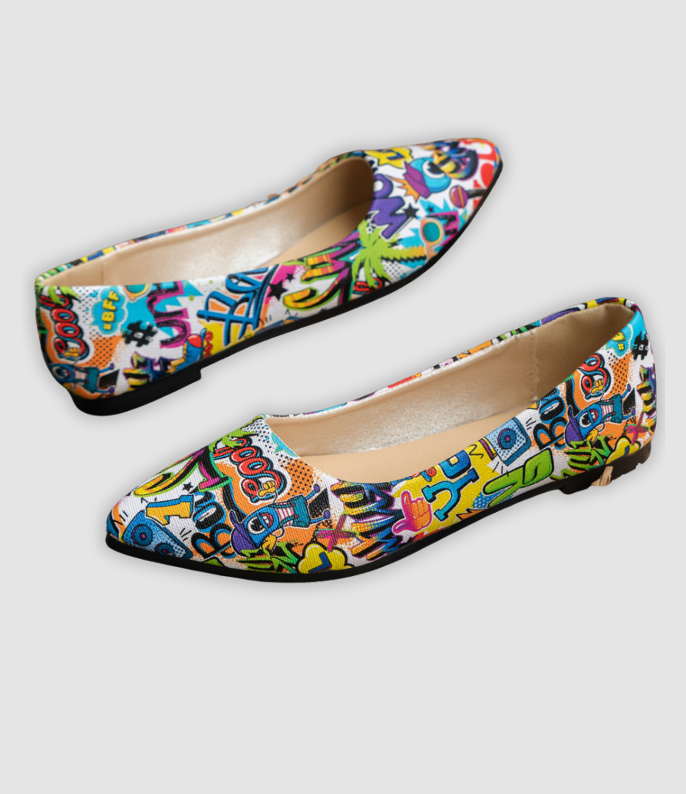 Bianca - Colorful Flat Women's Shoes