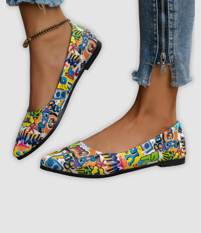Bianca - Colorful Flat Women's Shoes