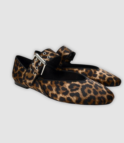 Doris - Loafers with leopard print
