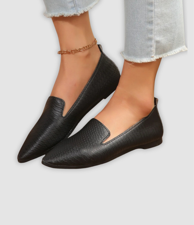 Rowan - Vintage Leather Loafers with Pointed Toe