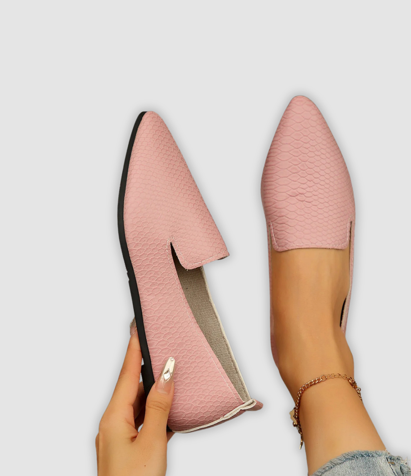 Rowan - Vintage Leather Loafers with Pointed Toe