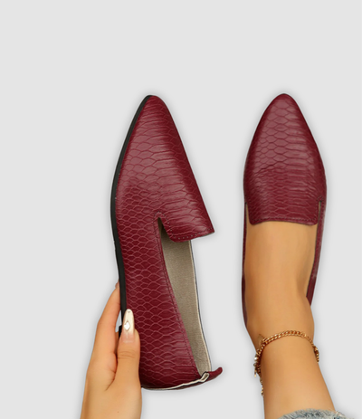 Rowan - Vintage Leather Loafers with Pointed Toe