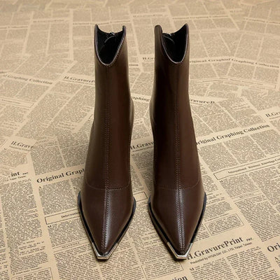 Grace - Chrome Tip Chelsea Boots