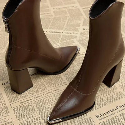 Grace - Chrome Tip Chelsea Boots