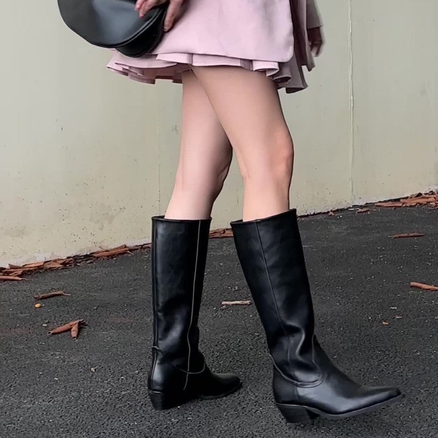 Laura - Sleek High-Rise Boots