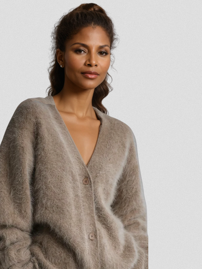 Celeste™ – Luxe Fuzzy Embrace Cardigan
