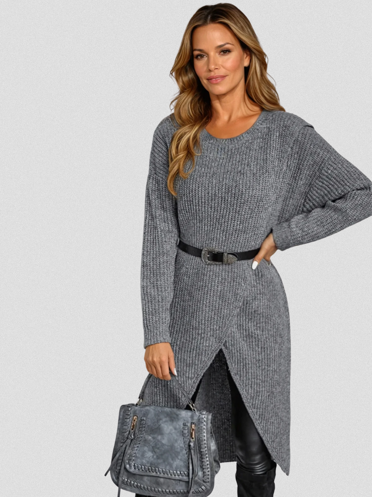 ELLA - WRAP KNIT DRESS
