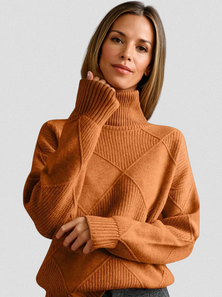 Marceline™ – Warm Textured Knit Sweater