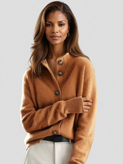 Sofia™ – Soft Button Cashmere Cardigan