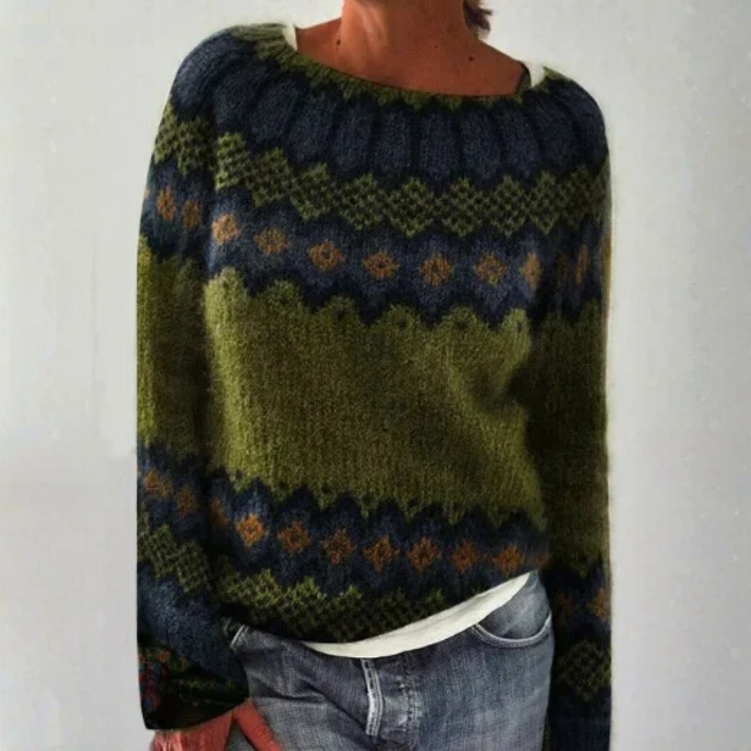 Olivia™ | Retro Knit Sweater
