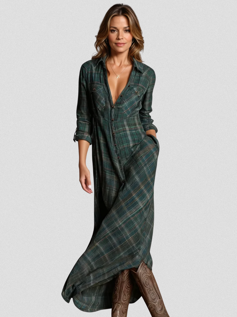 LEAH - MAXI SHIRT DRESS